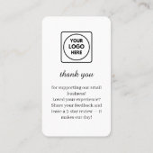 Facebook QR | カスタムBusiness Reviewのフィードバックリンク 名刺 (裏面)