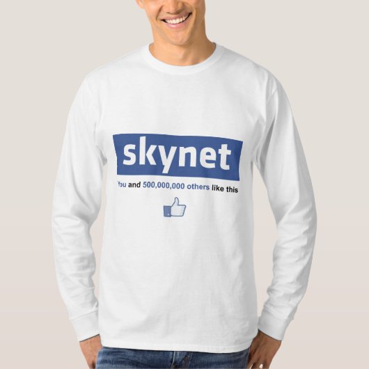Facebook - Skynet Tシャツ (正面)