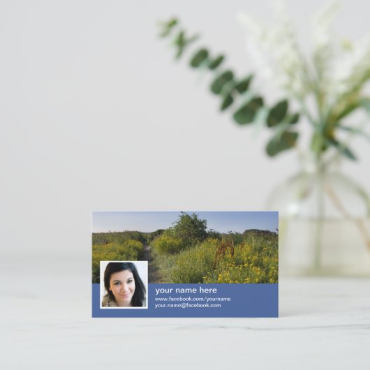 Facebook Update 2018 CC1036で検索 名刺 (スタンド正面)