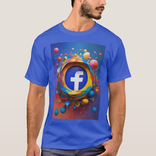 Facebook wali Tシャツ:直接トレンディーデザイン Tシャツ (正面)