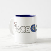 FaceGamer #1ファン|のマグ ツートーンマグカップ (正面左)