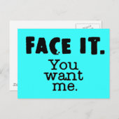 FaceitUWantMe#FaceitUWantMe# ポストカード (正面/裏面)