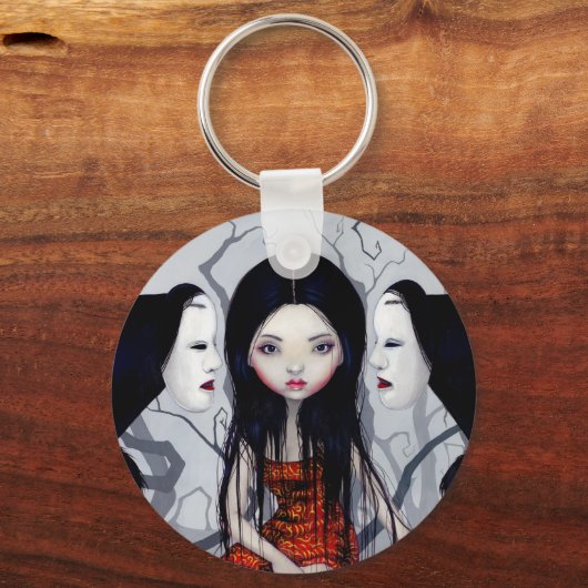 「Faceless幽霊たち」キーチェーン キーホルダー (正面)