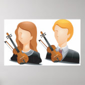 Faceless Violinists Poster ポスター (正面)