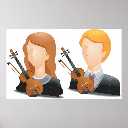 Faceless Violinists Poster ポスター (正面)