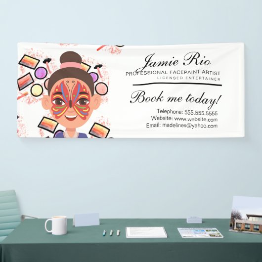 Facepainter Facepainting Body Artist Painter  横断幕 (トレードショー)