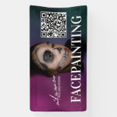 Facepainting Banner For Birthday Events Business  横断幕 (縦)