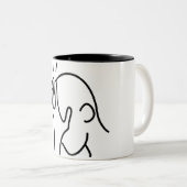 Facepalmのマグ ツートーンマグカップ (正面右)