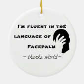 Facepalmの言語 セラミックオーナメント (裏面)