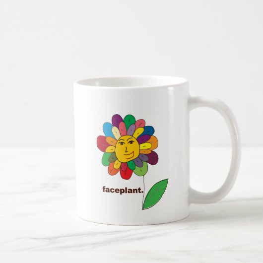 Faceplantのマグ コーヒーマグカップ (右)