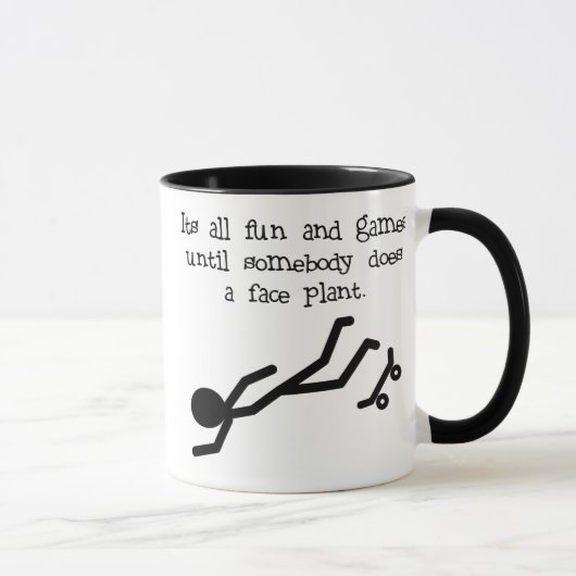 Faceplantスケート選手 マグカップ (右)