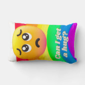 faces icons quotes ランバークッション (裏面)