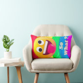 faces icons quotes ランバークッション (椅子)