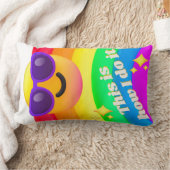 faces icons quotes ランバークッション (ブランケット)