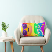 faces icons quotes ランバークッション (椅子)