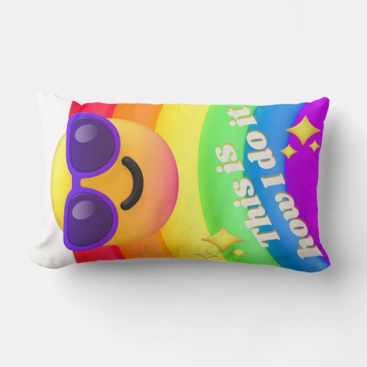 faces icons quotes ランバークッション (正面)