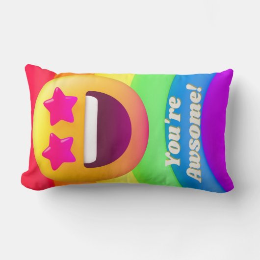 faces icons quotes ランバークッション (正面)