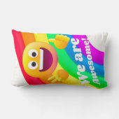 faces icons quotes ランバークッション (裏面)
