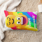 faces icons quotes ランバークッション (ブランケット)