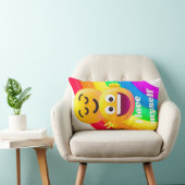 faces icons quotes ランバークッション (椅子)