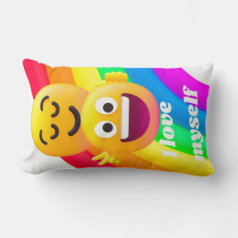 faces icons quotes ランバークッション