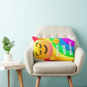 faces icons quotes ランバークッション (椅子)