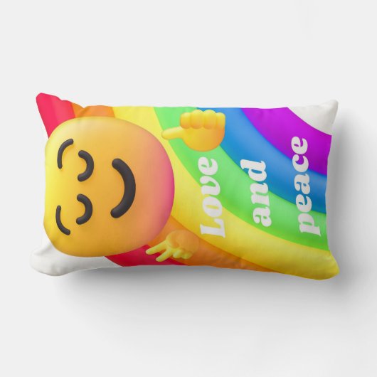 faces icons quotes ランバークッション (正面)