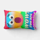 faces icons quotes ランバークッション (裏面)