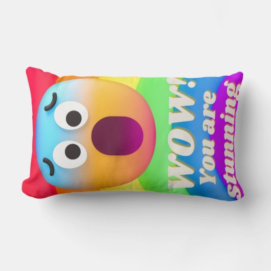 faces icons quotes ランバークッション (正面)