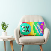 faces icons quotes ランバークッション (椅子)
