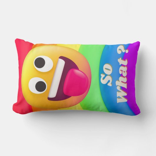 faces icons quotes ランバークッション (正面)