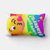 faces icons quotes ランバークッション (裏面)