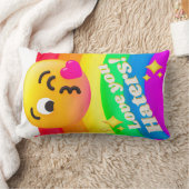 faces icons quotes ランバークッション (ブランケット)