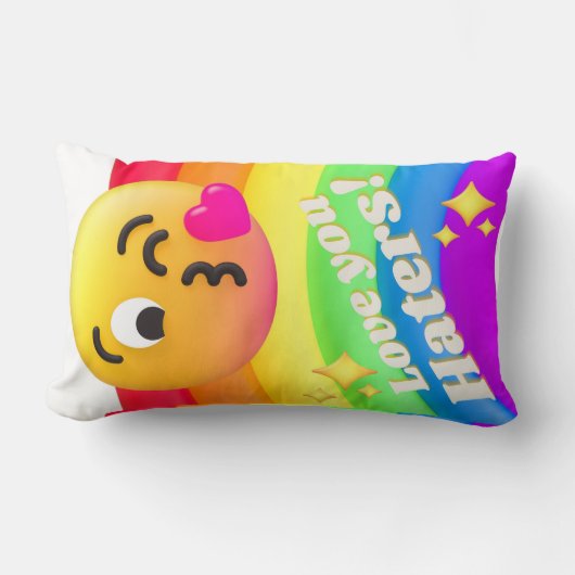 faces icons quotes ランバークッション (正面)