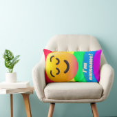 faces icons quotes ランバークッション (椅子)