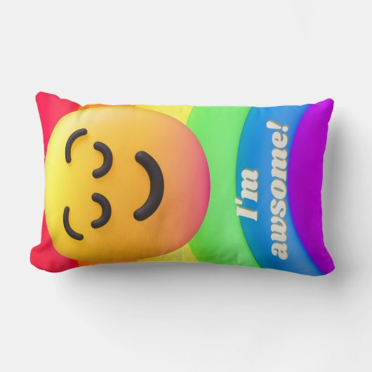 faces icons quotes ランバークッション (正面)