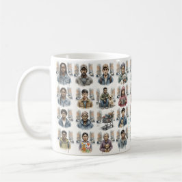 Faces on the Street Mug コーヒーマグカップ