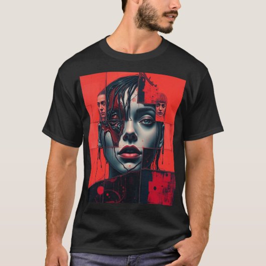 "Faces Within Faces" Tシャツ (正面)