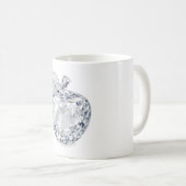 Faceted Crystal Apple Mug コーヒーマグカップ (正面右)