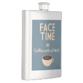 FaceTime =友人が付いているコーヒー フラスク (右)