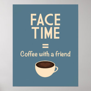 FaceTime =友人とのコーヒー ポスター