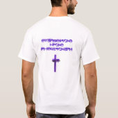 facett_bunt_gr、evangelisch、ausのgutem Grund Tシャツ (裏面)