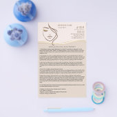 FACIAL TREATMENTS Aftercare flyer チラシ (シングル)