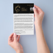 FACIAL TREATMENTS Aftercare flyer チラシ (ハンドル)