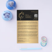 FACIAL TREATMENTS Aftercare flyer チラシ (シングル)