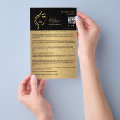 FACIAL TREATMENTS Aftercare flyer チラシ (ハンドル)