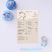 FACIAL TREATMENTS Beauty Salon flyer チラシ (シングル)