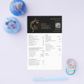 FACIAL TREATMENTS Beauty Salon flyer チラシ (シングル)