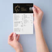 FACIAL TREATMENTS Beauty Salon flyer チラシ (ハンドル)