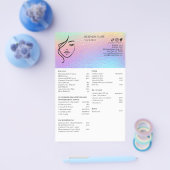 FACIAL TREATMENTS Beauty Salon flyer チラシ (シングル)